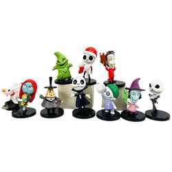 فیگور کابوس قبل از کریسمس The Nightmare Before Christmas ارتفاع : 7_5 cm ست 10 عددی کد 18203