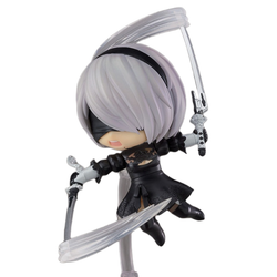 اکشن فیگور  توبی 2B بازی نیر اتوماتا nier Automata برند نندروید با سر و دست و اکسسوری اضافه جعبه دار ارتفاع: 10cm کد 1475