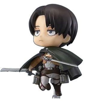 اکشن فیگور لیوای آکرمن Levi Ackerman انیمه اتک آن تایتان Attack on Titan برند نندروید با سر اکسسوری اضافه ارتفاع10cm کد390