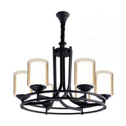 لوستر مشکی اسپرت شش شاخه | مناسب سالن و پذیرایی