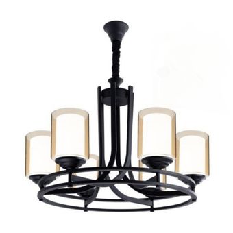 لوستر مشکی اسپرت شش شاخه | مناسب سالن و پذیرایی
