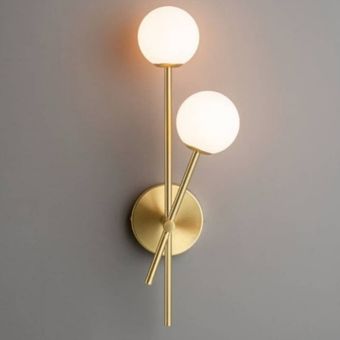 لوستر دیواری مدرن و مینی‌مال مولکولی دوشاخه