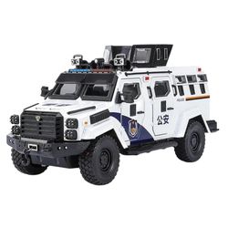 ماکت فلزی ماشین جیپ پلیسی مقیاس 1.24 عقبکش کد 1900-320