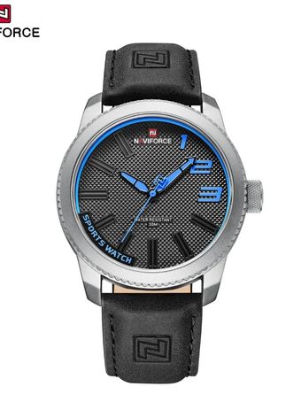 ساعت مردانه نیوی فورس مشکی آبی NF 9202