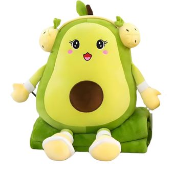 عروسک آواکادو هدفون دار با پتو ارتفاع: 60 سانتی متر