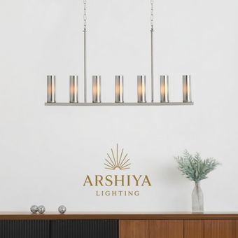 لوستر مدرن کروم کد 3057 برند عرشیا لایتینگ