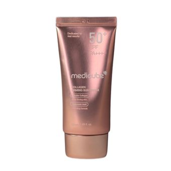 ضد آفتاب بدون رنگ مدیکیوب مدل Collagen Firming Sun Cream SPF50