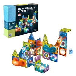 ساختنی مگنتی چراغ دار STEM کد 2301