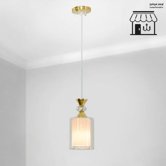 لوستر تک شعله مدل لهستانی طلایی