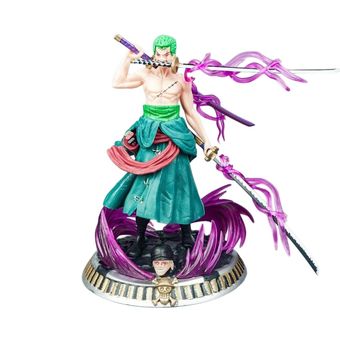 فیگور زورو zoro وان پیس one piece  با سر اضافه ارتفاع 20cm کد 4177