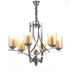 لوستر هشت شاخه سیلور لهستانی مناسب سالن و پذیرایی