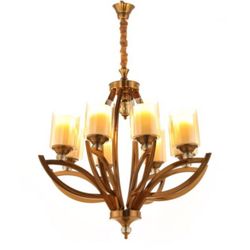 لوستر چشمی هشت شاخه لهستانی | آویز مدرن و ترند پذیرایی