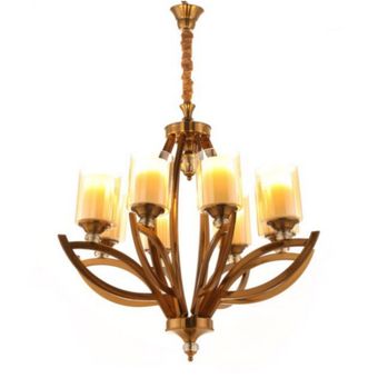 لوستر چشمی هشت شاخه لهستانی | آویز مدرن و ترند پذیرایی