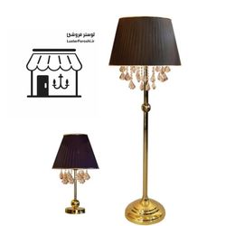 آباژور ایستاده و رومیزی افروز آویز کریستالی