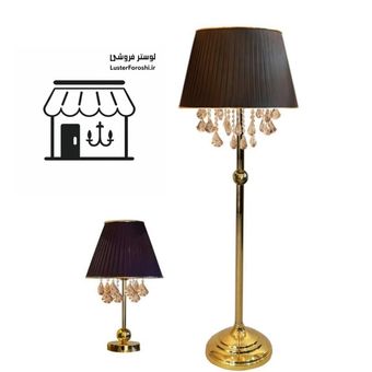 آباژور ایستاده و رومیزی افروز آویز کریستالی