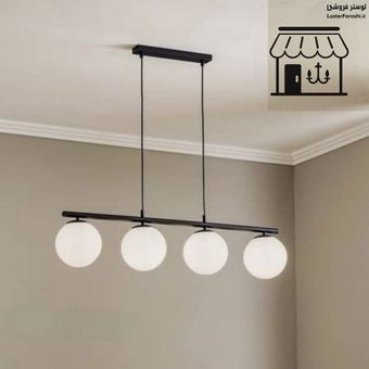 لوستر لاینر مولکولی مدرن آویز مینی‌مال آشپزخانه