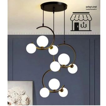 لوستر آویز مولکولی ماه مناسب اتاق خواب و آشپزخانه سقف بلند