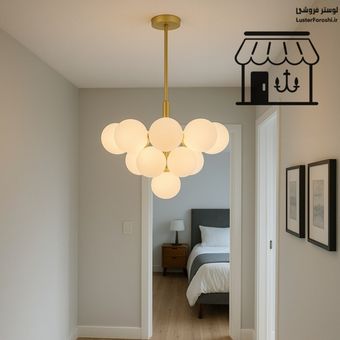 لوستر مدرن اتاق خواب مولکولی ترند سال