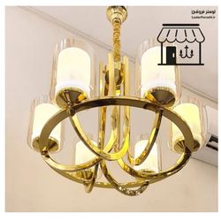 لوستر پذیرایی مدرن و جدید آویز لهستانی طلایی