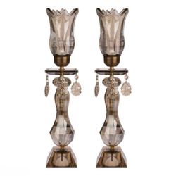 شعمدان عروس کریستالی لوکس و مدرن | مناسب آینه شمعدان و آینه کنسول