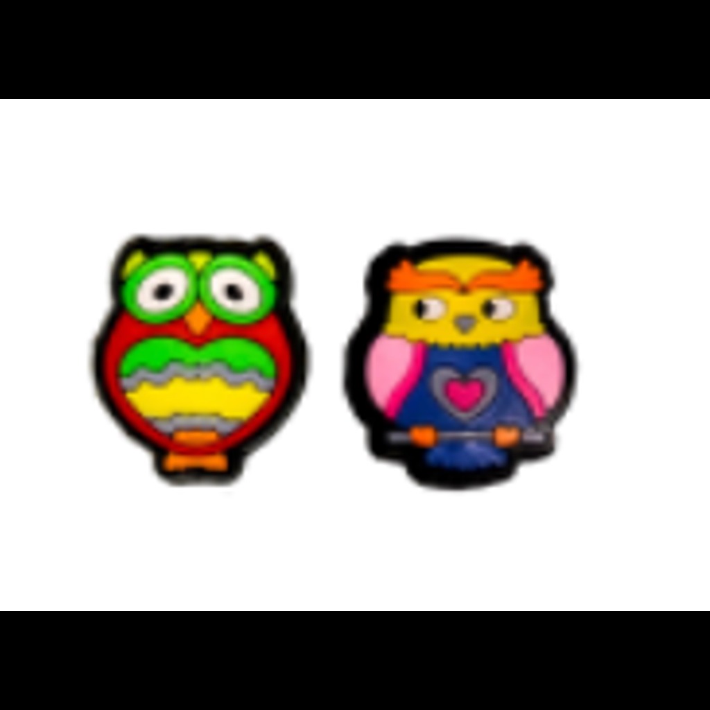 مگنت یخچال فانتزی مدل جغد یادداشت نگه دار سیلیکونی بسته 2 عددی