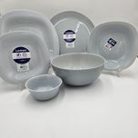 سرویس غذاخوری 27 پارچه 6 نفره لومینارک مدل مربع طرح ساده