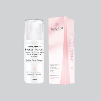 فوم شستشو صورت گانگلوس مدل ویتامین C مناسب برای پوست خشک حجم 150 میلی لیتر