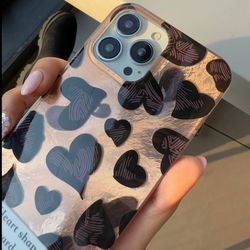 کاور گوشی مدل leopard heart آیفون مدل 13پرومکس
