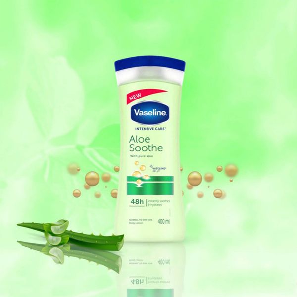 لوسیون بدن وازلین مدل Aloe Sooth حجم 400 میلی لیتر