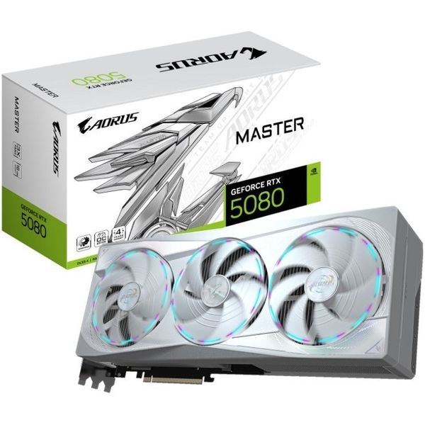 Graphic Card GIGABYTE AORUS RTX 5080 Master Ice 16G