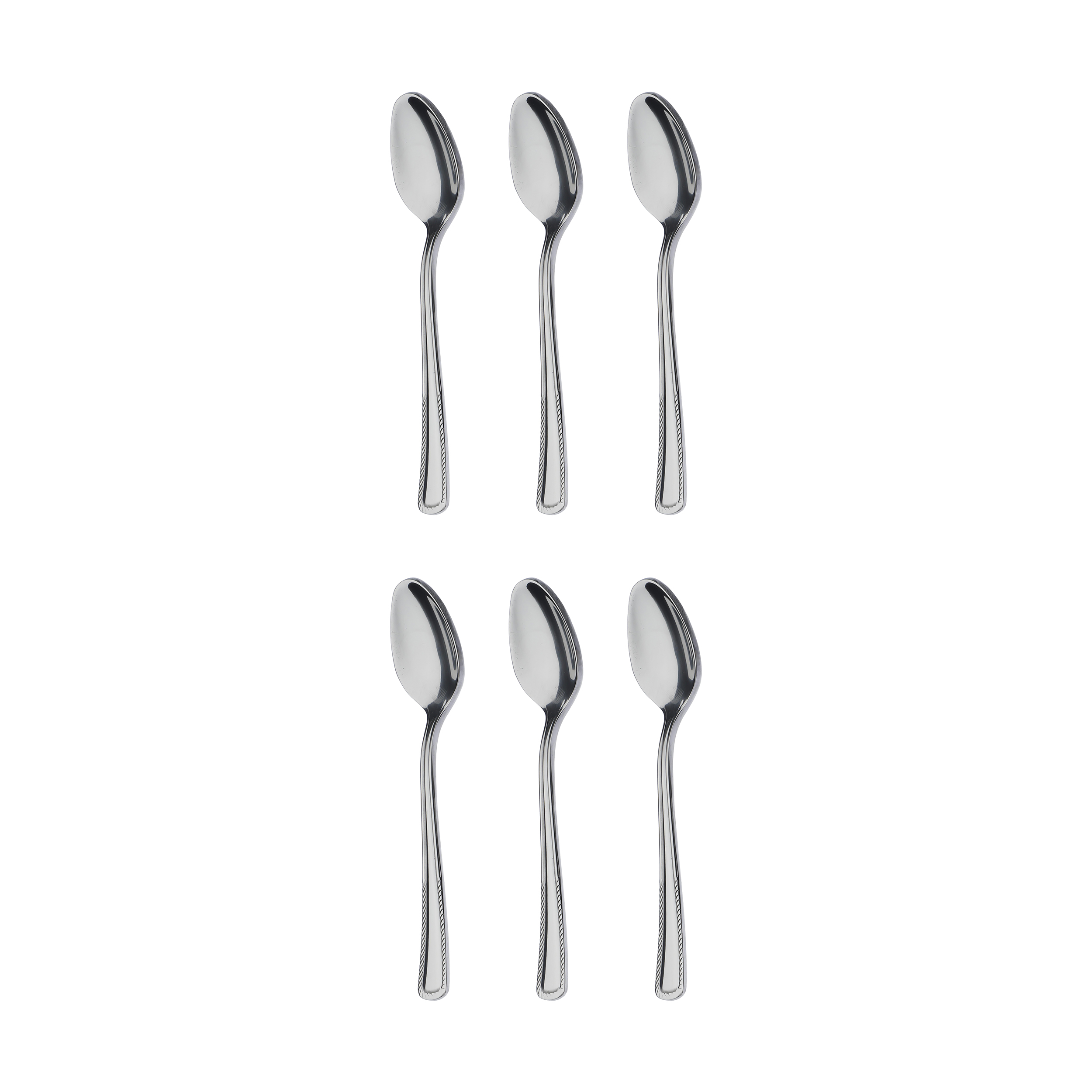 قاشق چای خوری صنایع استیل ایران مدل مودنا بسته 6 عددی