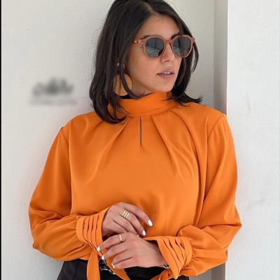 شومیز آستین گره