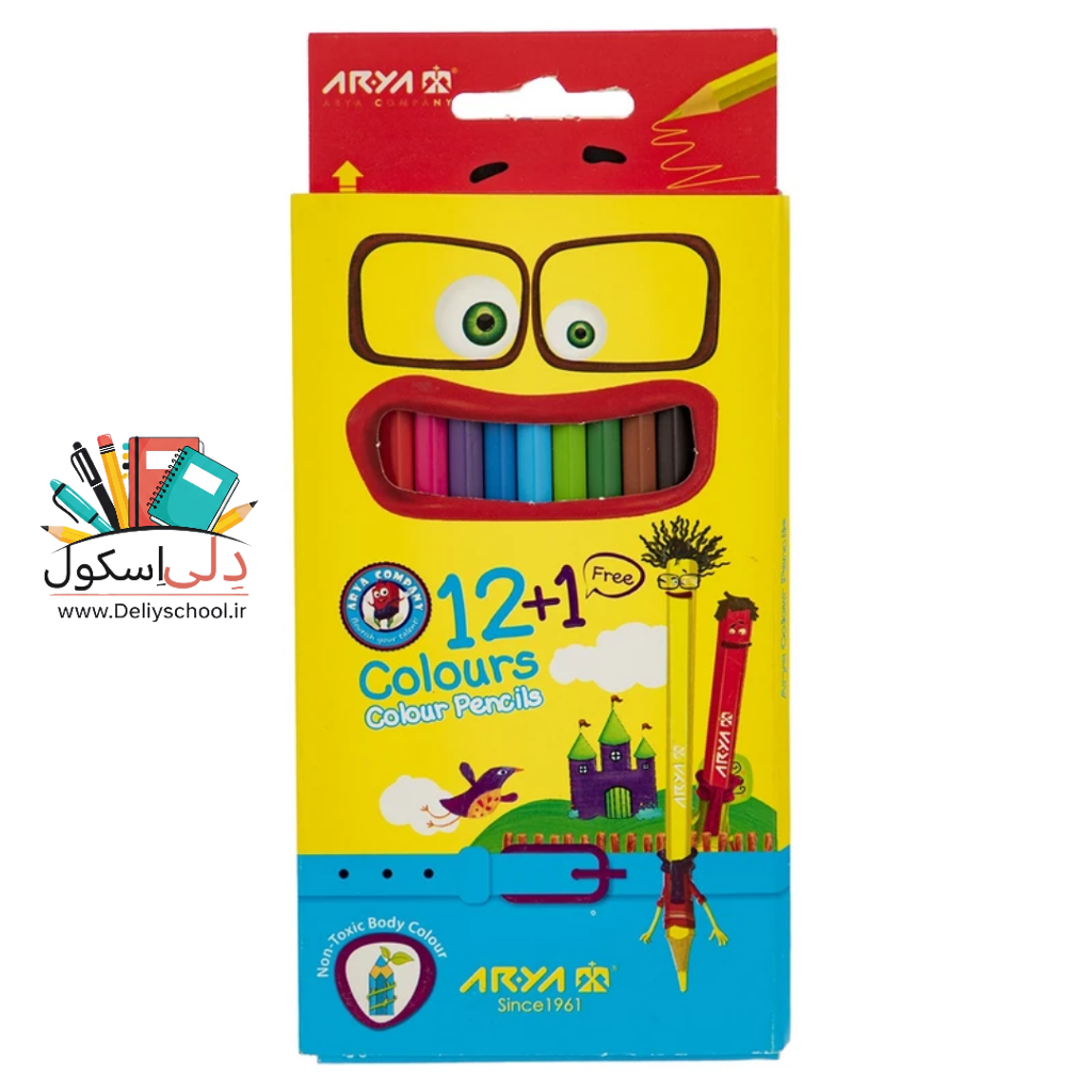 مداد رنگی 121 رنگ آریا ARYA