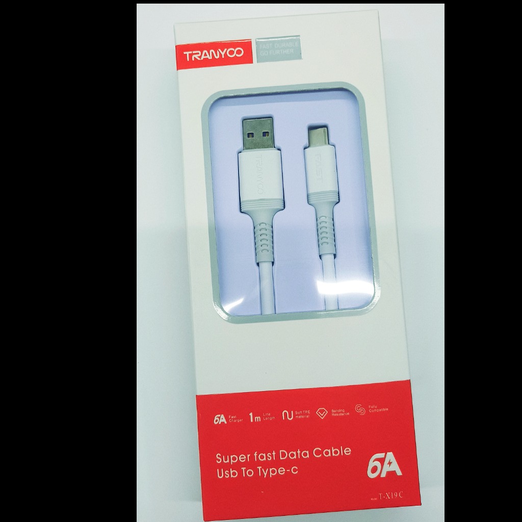 کابل شارژ USB به تایپ C برند TRANYOO