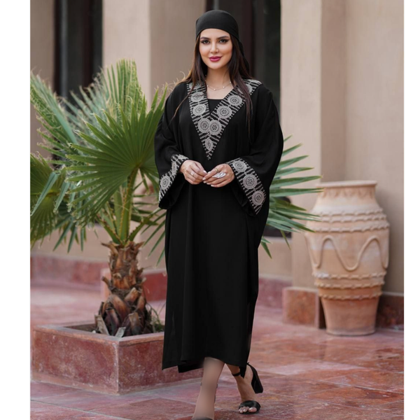 کفتان مجلسی یقه گلدوزی قواره دار  مدل مارال