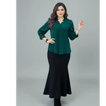 شومیز الیزه یقه ستاره مدل یلدایی لاریسا