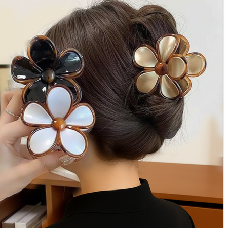 کلیپس مو طرح گل پنج پر