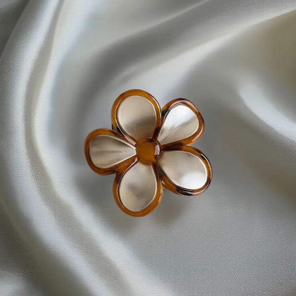 کلیپس مو طرح گل پنج پر