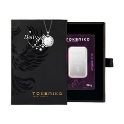 شمش نقره 20 گرمی ضد جعل توکنیکو