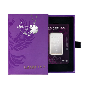 شمش نقره 1 اونسی ضد جعل توکنیکو