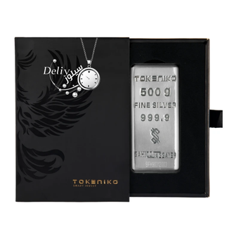 شمش نقره 500 گرمی ضد جعل توکنیکو