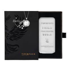 شمش نقره 1 کیلویی ( 1000 گرمی ) ضد جعل توکنیکو