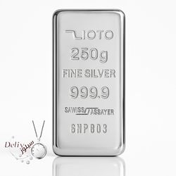 شمش نقره 250 گرمی زیوتو