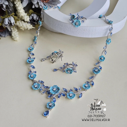 ست نقره زنانه دلی سیلور مدل گل و صدف کد B1