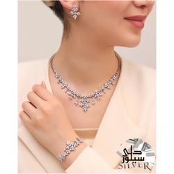 سرویس نقره زنانه دلی سیلور مدل دیبا لوکس کد B5