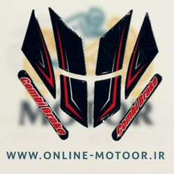 برچسب گلگیر جلو موتور سیکلت مدل W-11-RD-BLK مناسب برای هوندا کلیک بسته 8 عددی