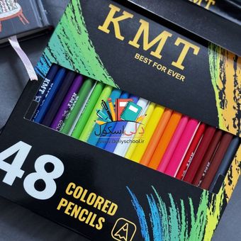 مداد رنگی 48 رنگ کی ام تی KMT مدل TRIPLUS ARTIST