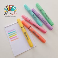 ماژیک علامت گذار پاستلی پلیکان مدل هرون Heron بسته 6 عددی