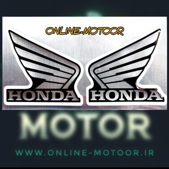 آرم روی بدنه موتورسیکلت مدل L-11-HNDA-BLK مناسب برای هوندا کلیک بسته 2 عددی