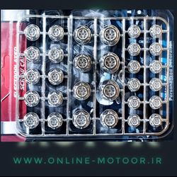 پک گل پیچ و روکش مخصوص پیچ های انجین موتورسیکلت بسته 30عددی (رنگ نقره ایی))